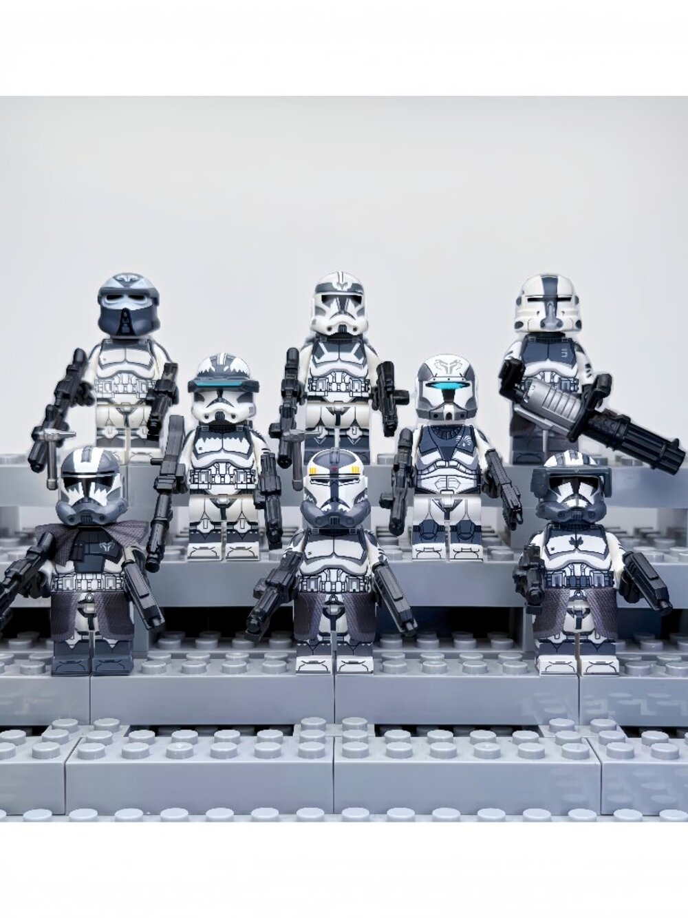 Star Wars Wolfpack Clone Trooper Custom Minifigures Lot of 8